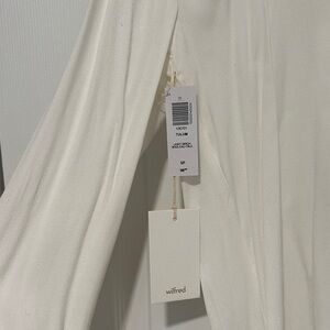 Wilfred Light Beige Draped Blouse